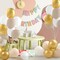 White Sand Gold Balloons Garland Arch Kit 60pcs 12inch Sand White and Metallic Gold Balloon Kit for Birthday Anniversary Celebrations and Boho Wedding Party